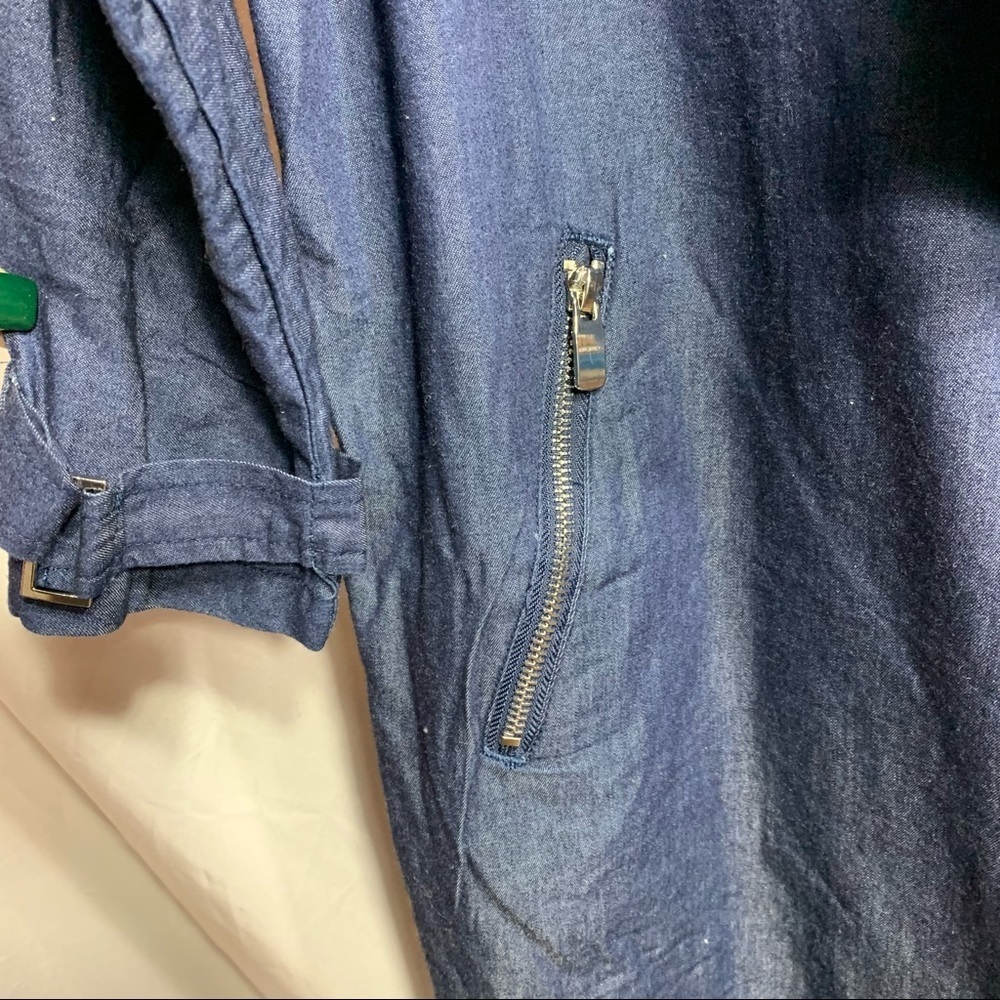 1 Sunset Lane Lightweight Denim Oversized Open Jacket - Picture 12 of 14